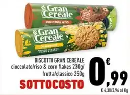 Conad Margherita Biscotti Gran Cereale offerta