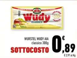 Conad Margherita Wurstel Wudy Aia classico offerta