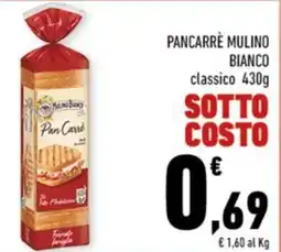 Conad Margherita Pancarrè Mulino Bianco classico offerta