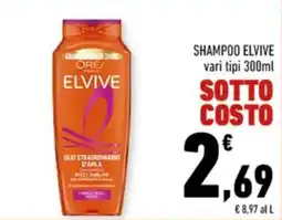 Conad Margherita Elvive Olio Straordinario d'Amla Shampoo offerta