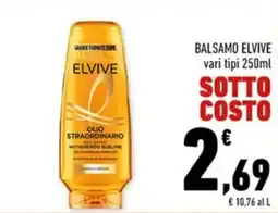 Conad Margherita Balsamo Elvive Olio Straordinario offerta