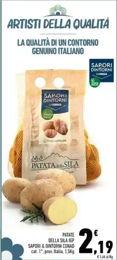 Conad Margherita Patate della Sila IGP Sapori & Dintorni Conad offerta