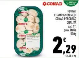 Conad Margherita Funghi champignon medi Conad percorso qualità offerta