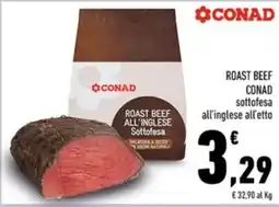 Conad Margherita Roast beef all'inglese sottofesa offerta