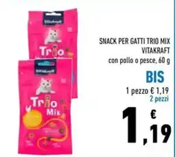Conad Superstore Snack per gatti trio mix Vitakraft offerta