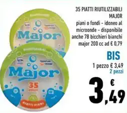 Conad Superstore Piatti piani Major offerta