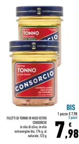 Conad Superstore Filetti di tonno in vaso vetro consorcio offerta