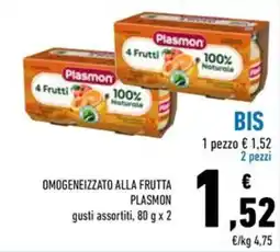 Conad Superstore Omogeneizzato alla frutta Plasmon offerta