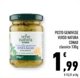 Conad Margherita Pesto genovese senza aglio offerta