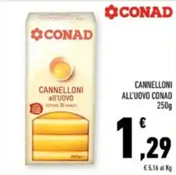 Conad Margherita Cannelloni all'uovo Conad offerta