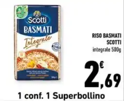 Conad Margherita Riso basmati integrale Scotti offerta