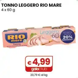 Gala Supermercati Tonno leggero Rio mare offerta