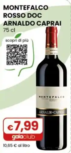 Gala Supermercati Montefalco rosso doc Arnaldo Caprai offerta