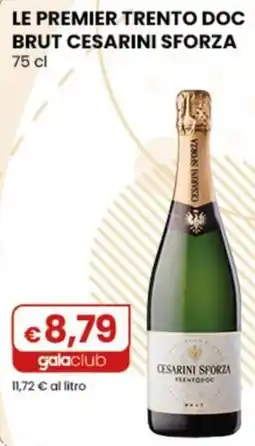 Gala Supermercati Le Premier Trento Doc Brut Cesari Sforza offerta