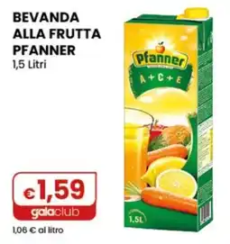 Gala Supermercati Beveranda alla frutta Pfanner offerta
