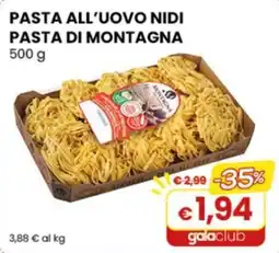 Gala Supermercati Pasta all'uovo nidi offerta
