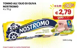 Gala Supermercati Tonno all'olio di oliva Nostromo offerta