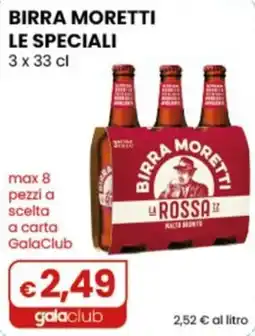 Gala Supermercati Birra Moretti La Rossa offerta