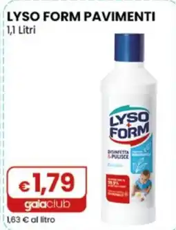 Gala Supermercati Lysoform pavimenti offerta