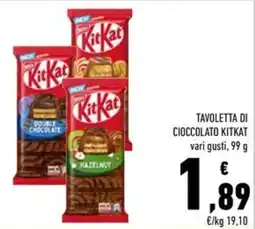 Conad Superstore Tavoletta di cioccolato KitKat offerta
