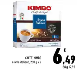 Conad Superstore Caffè Kimbo aroma italiano offerta