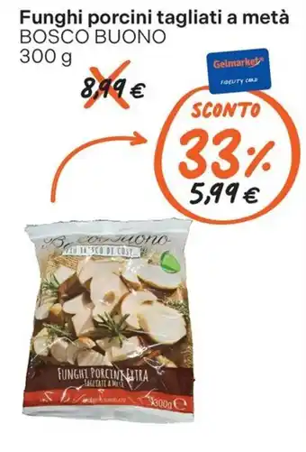 Funghi porcini tagliati a metà Bosco Buono