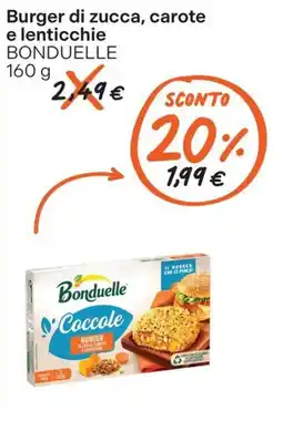 Gelmarket Burger di zucca, carote e lenticchie Bonduelle offerta