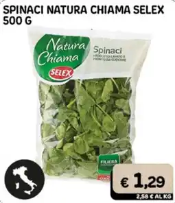 Gala Supermercati Spinaci Natura Chiama Selex offerta