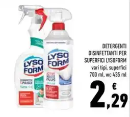 Conad Superstore Detergenti disinfettanti per superfici Lysoform offerta