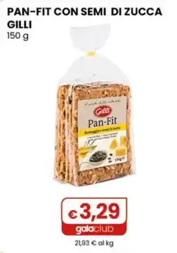 Gala Supermercati Pan-Fit con semi di zucca Gilli offerta
