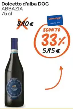 Gelmarket Dolcetto d'alba DOC ABBAZIA offerta