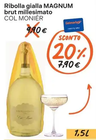 Ribolla gialla Magnum brut millesimato Col Moniér