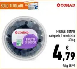 Conad Superstore Mirtilli Conad offerta