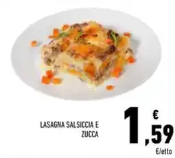 Conad Superstore Lasagna salsiccia e zucca offerta