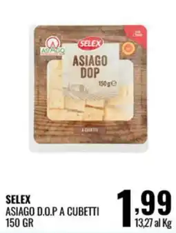 Gecop Selex asiago d.o.p a cubetti offerta