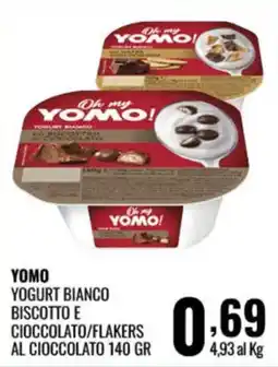 Gecop Yomo Yogurt Bianco Biscotto e Cioccolato/Flakers al Cioccolato offerta