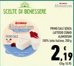 Conad Superstore Primo sale senza lattosio Conad Alimentum offerta