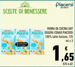 Conad Superstore Panna da cucina UHT Eggera Conad Piacersi offerta