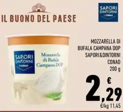 Conad Superstore Mozzarella di Bufala Campana DOP Sapori&Dintorni offerta
