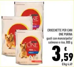 Conad Superstore Crocchette per cani One Purina offerta