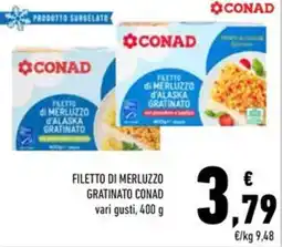 Conad Superstore Filetto di merluzzo gratinato Conad offerta