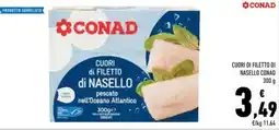 Conad Superstore Cuori di filetto di nasello Conad offerta