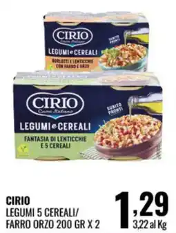 Gecop Cirio legumi 5 cereali/ farro orzo offerta