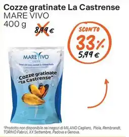 Gelmarket Cozze gratinate La Castrense Mare Vivo offerta