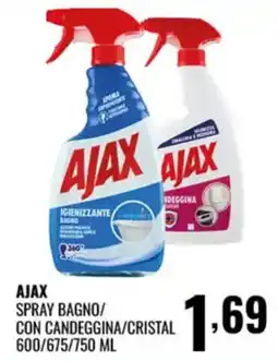 Gecop Ajax spray bagno/con candeggina/cristal offerta