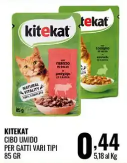 Gecop Kitekat cibo umido per gatti vari tipi offerta