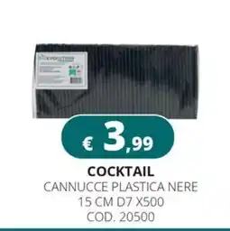 Altasfera Cannucce plastica nere offerta
