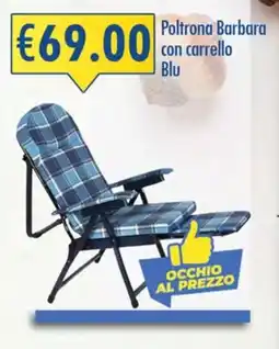 Magika Shop Poltrona Barbara con carrello Blu offerta