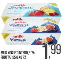 Cash pro Milk Yogurt Intero / 0% Frutta offerta