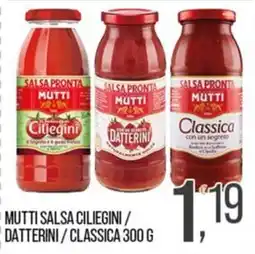 Cash pro Mutti salsa ciliegini / datterini / classica offerta